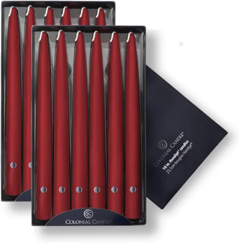 Vista 87 de Colonial Candle Handipt Collection - Vela cónica sin perfume, color blanco, 6 pulgadas, paquete de 12, hasta 4 horas de combustión