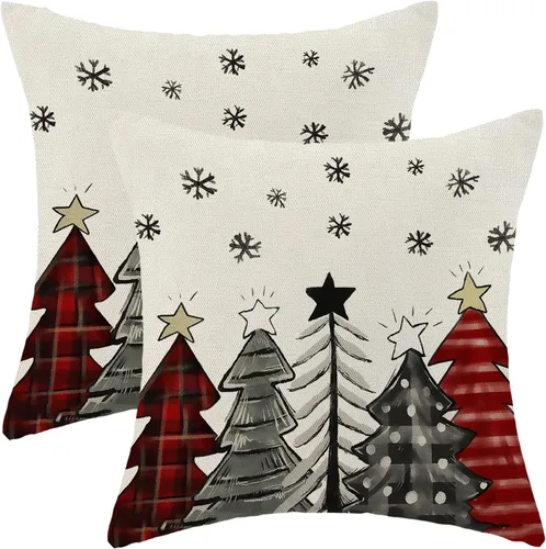 Vista 20 de Juego de 2 fundas de almohada de Halloween de 16 x 16 pulgadas, fundas de almohada de murciélagos negros y crema, fundas de cojín decorativas