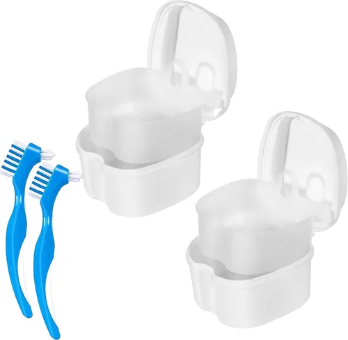 Vista 2 de Efferdent Tabletas limpiadoras y retenedoras dentales y baño dental, 4 tabletas (paquete de 2)