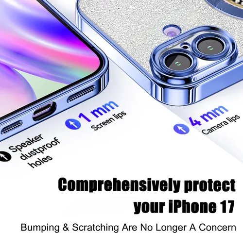 Vista 71 de Misscase Funda magnética con purpurina para iPhone 11 compatible con MagSafe, protección completa, delgada, a prueba de golpes, antiarañazos