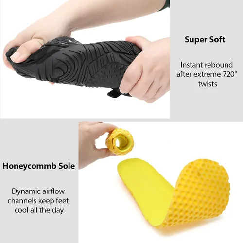 Vista 6 de MeXYZ Zapatillas de senderismo descalzas para mujer con puntera ancha, sin caída, zapatillas minimalistas para entrenamiento, caminar, senderismo
