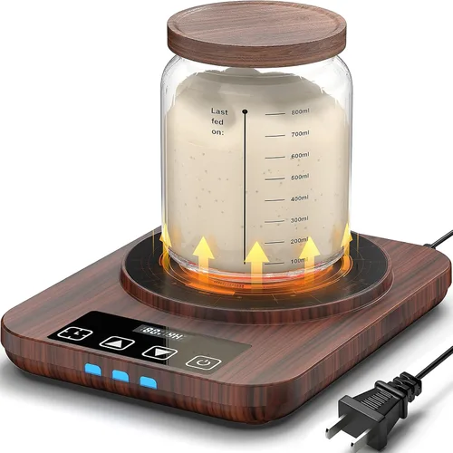 Vista 8 de Tapete calentador eléctrico de masa madre, almohadilla térmica mejorada para iniciador de masa agria, herramienta de calentador de masa madre