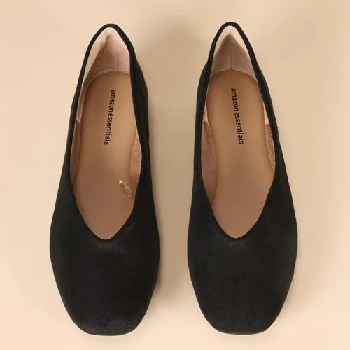 Vista 5 de Tienda Essentials Zapatos planos de ballet cómodos con punta cuadrada para mujer