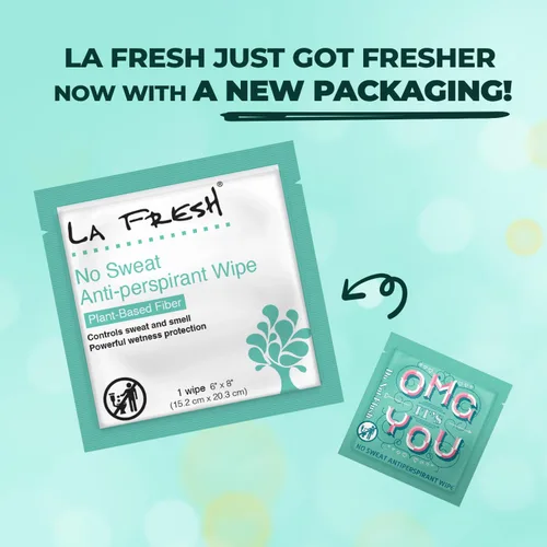 Vista 5 de La Fresh Travel Lite - Toallitas antitranspirantes unisex, caja de regalo, 48 unidades 50 Individually Wrapped Deodorant Wipes with Aluminum