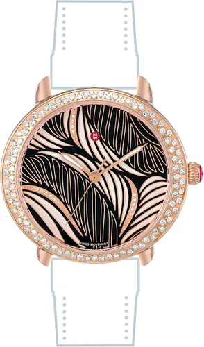Vista 2 de Michele Mujer Swiss Quartz Reloj Automático de Acero Inoxidable, Color Rose gold-toned (Modelo mw21b01b4091)