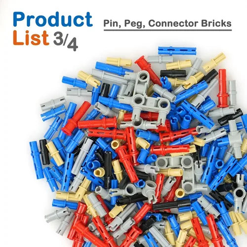 Vista 5 de Parte técnica Liftarm Beam Axle Pin Connector Brick MOC Building Block Set Accesorios técnicos del motor del coche