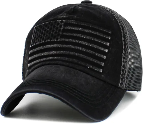 Vista 129 de KBETHOS Tactical Operator Collection USA Fishing Mesh Ballcap Flag Patch America Outdoors Trucker Baseball Cap