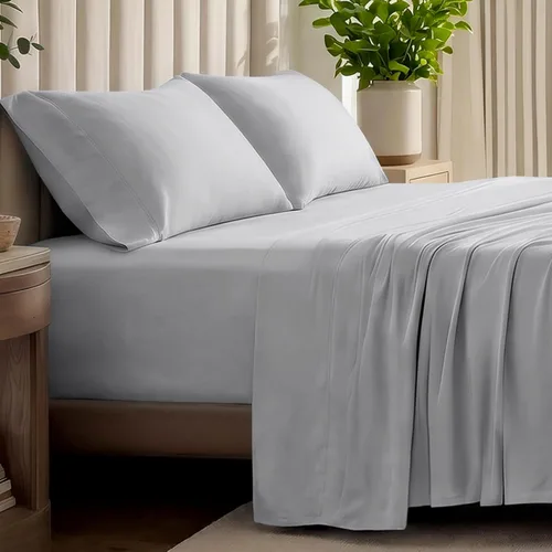 Vista 15 de Bare Home - Juego de sábanas de jersey 100% algodón orgánico, ultra suave, 100% algodón - Juego de sábanas y funda de almohada - Sábanas de bolsillo