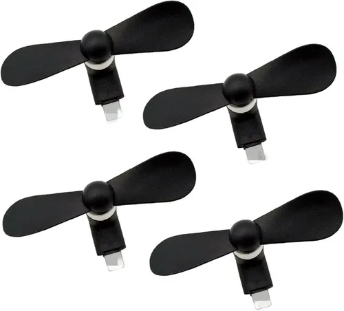 Vista 3 de Ventilador de teléfono para iPhone, paquete de 6 mini ventiladores portátiles para teléfono celular para iPhone 14/14 Plus/14 Pro Max/SE 3/13/13