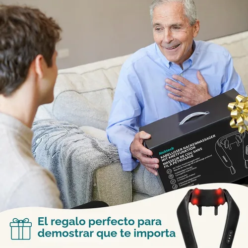 Vista 7 de Nekteck Masajeador de cuello 6D con calor, masajeador de cuello Shiatsu