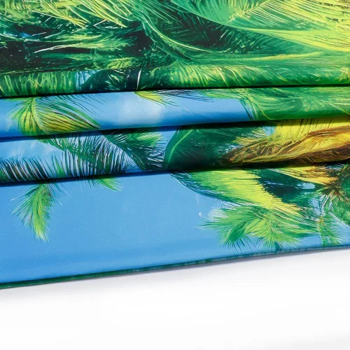 Vista 4 de Serborlur Tapiz para colgar en la pared con fondo de playa azul y mar, tapiz de pared tropical paraíso palmera, arte de pared, tapiz bohemio