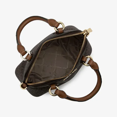 Vista 2 de Michael Kors Veronica - Bolso bandolera de piel saffiano extra pequeño, marrónbellota