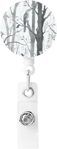 Vista 13 de Soporte retráctil para tarjetas de identificación con estampado de piedras de hierba, clips de carrete de insignia, lindo clip para tarjetas
