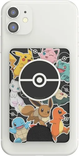Vista 3 de PopSockets Cartera para teléfono con soporte expandible, tarjetero para teléfono, Pokemon - Pokemon Party