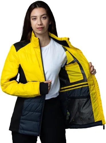 Vista 7 de Apricoat EcoDown Jacket - Chaqueta acolchada con capucha ligera y resistente al agua - Abrigo de invierno resistente al viento con aislamiento