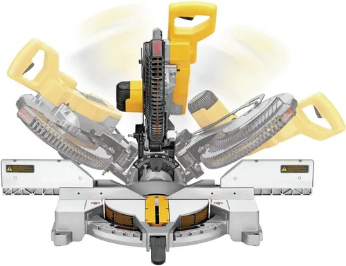 Vista 4 de DEWALT Sierra ingletadora compuesta de 12 pulgadas de doble bisel, 15 amperios (DW716)