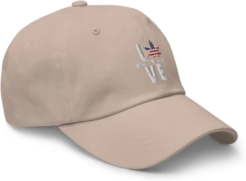 Vista 2 de Amor Weed bordado Papá sombrero gorra de béisbol algodón ajustable cannabis 420 regalo de marihuana