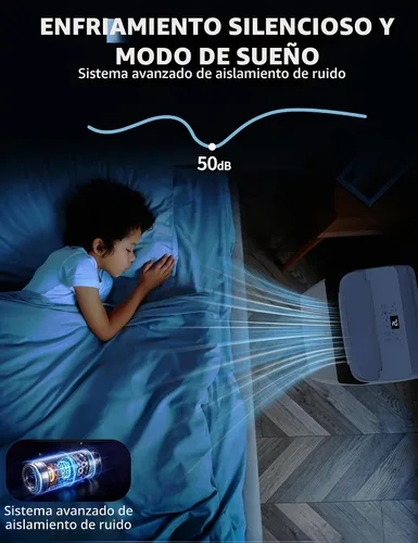 Vista 4 de Garvee Aire acondicionado portátil 3 en 1, unidad de CA de 14000 BTU