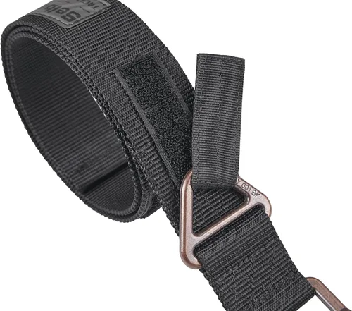 Vista 5 de Seibertron Hombres Utility TDU 1.75 pulgadas Nylon Tactical CQB/Rigger's Militar Combat Duty Cinturón Hebilla de Metal Negro