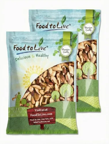 Vista 11 de Food to Live Nueces de Brasil, 8 onzas, crudas, enteras, sin cáscara, sin sal, kosher, veganas, aptas para dieta cetogénica y paleo, a granel, buena