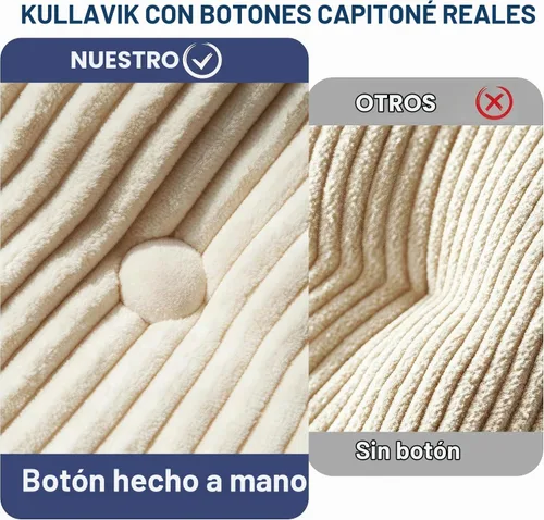 Vista 8 de Kullavik Sofá cama futón,Sofá cama convertible,Sofás deshuesados plegables Beige