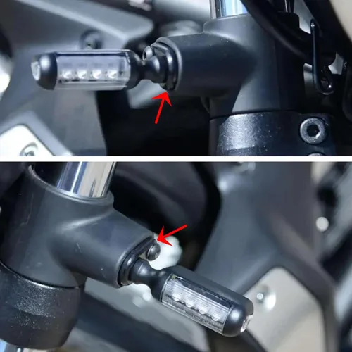 Vista 7 de 4 unids negro motocicleta adaptador de señal de giro espaciadores para Z900 Z650 Z400 Z800 Vulcan 650 S Ninja400 ZX6R V.ersys650, Libre (Free)