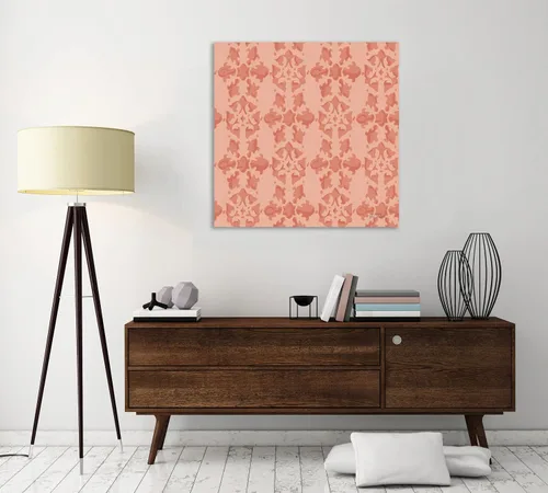 Vista 5 de Jaxson Rea "Vintage Petals Pattern VB Gallery Wrapped Canvas by Katie Pertiet, 12" x 12