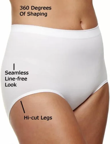 Vista 2 de Bali bragas moldeadoras tipo faja con control ultra para mujer. Paquete de dos
