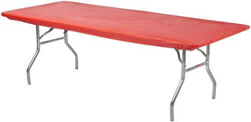 Vista 13 de Protectores para mesa rectangulares, de 6 pies, de plástico, de 30 x 72 pulgadas. Paquete de 5 unidades., Negro