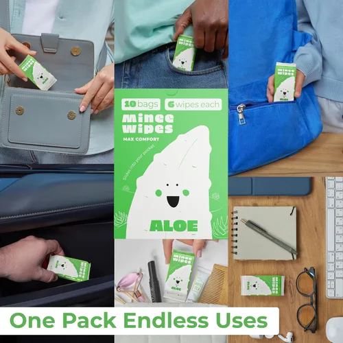 Vista 4 de Toallitas de viaje Impossibly Compact - 99.5% de agua - Seguras para pieles sensibles, resellables, gruesas y duraderas - para adultos y niños