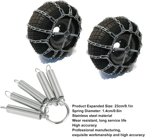 Vista 6 de Cadena de neumáticos de bungee CHICIRIS, 1 par de tensores de cadena de neumáticos, tensor de cadena de neumáticos de acero inoxidable, tensor