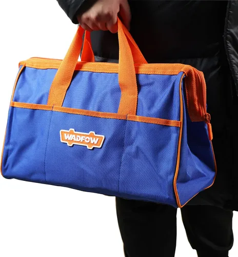 Vista 7 de WTG3A16 - Bolsa de herramientas de 16 pulgadas, bolsa de herramientas con múltiples bolsillos con material impermeable y diseño de boca ancha