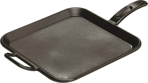 Vista 10 de [Usado] Lodge BOLD Plancha de Hierro Fundido Sazonado de 12 Pulgadas, Utensilios de Cocina de Diseño Vanguardista Design-Forward BOLD - Utensilios