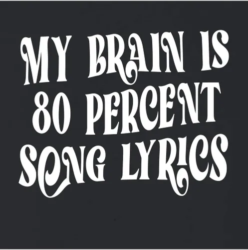 Vista 4 de Go All Out Sudadera con capucha My Brain Is 80% Song Lyrics Funny Gift Idea para hombre y mujer
