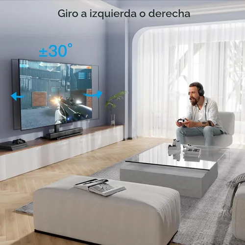 Vista 5 de PERLESMITH Patas giratorias universales para televisores LED LCD de 24 a 60 pulgadas, soporte de montaje de televisión ajustable en altura con base