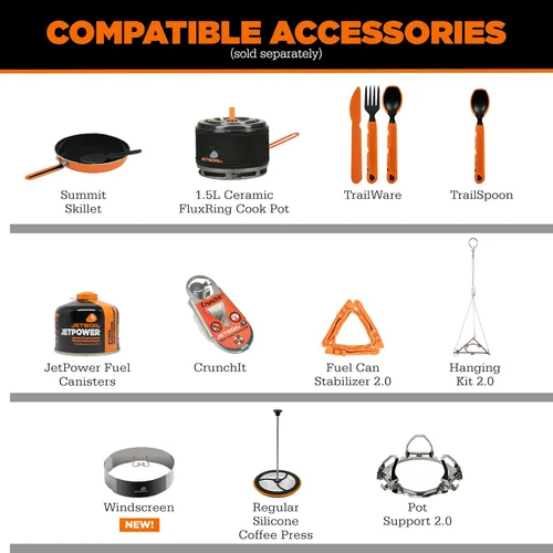 Vista 9 de Jetboil Estufa portátil de ebullición rápida para acampar y mochilero con encendido automático de 1 paso, quemador de propano/isobutano con taza