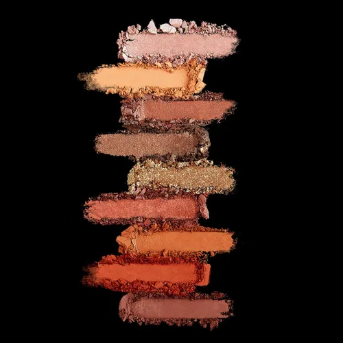 Vista 4 de Sigma Beauty Paleta de sombras de ojos para llevar, Fiery, 9 sombras de ojos atrevidas en acabados mate, brillantes y metálicos, paleta