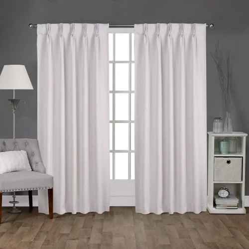 Vista 14 de Cortinas Exclusive Home Curtains, par para panel, de satén Plata