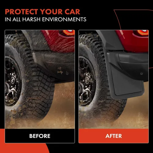 Vista 5 de A-Premium 4 protectores contra salpicaduras compatibles con Ford Bronco 2021 2022 2023, accesorios de camión resistentes, con clips de sujeción