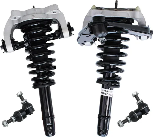 Vista 64 de Detroit Axle - 4 barras estabilizadoras de puntales delanteros para Kia Forte Koup 10-13 12-13 Forte5, puntales y barras estabilizadoras de resorte