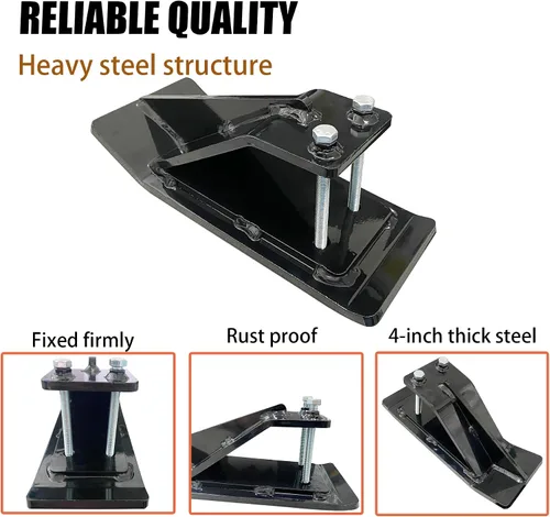 Vista 4 de Protector de cubo de tractor, 2 protectores de borde de esquí, protector antideslizante para césped y peluquería de césped, protector de borde