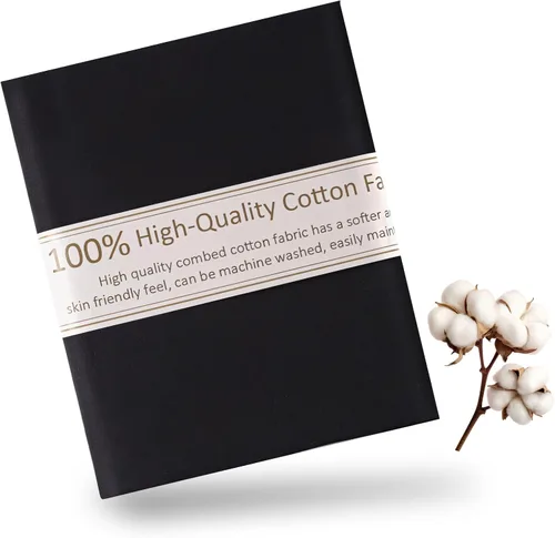 Vista 13 de Tela de Algodón Azul Bebé para Coser de 59 Pulgadas de Ancho, Tela de Popelina de Algodón 100% Natural por Yarda, Material de Algodón Suave