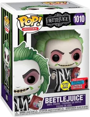 Vista 4 de Funko Películas POP! #1010 - Beetlejuice [Manual del GIT recientemente fallecido] NYCC 2020 Exclusivo compartido