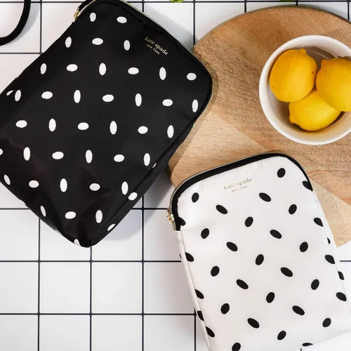 Vista 7 de kate spade new york Juego de bolsas aisladas para aperitivos, punto almend Punto almendra
