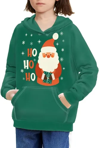 Vista 3 de Renewold Sudaderas con capucha para niños y niñas, sudadera larga con bolsillo