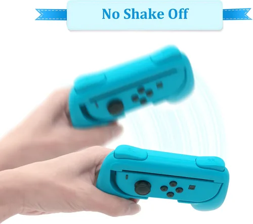 Vista 4 de FYOUNG Empuñaduras de mano compatibles con controladores de modelo OLED SwitchSwitch, agarre compatible con Switch Joy Con - azul y rojo (2 paquetes)