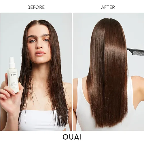 Vista 6 de OUAI Paquete de peinado y tratamiento del cabello, incluye acondicionador sin enjuague y champú desintoxicante, productos para el cuidado