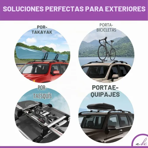 Vista 7 de ERKUL Barras transversales de techo para Jeep Grand Cherokee 2005-2010 Barras transversales de aluminio con bloqueo antirrobo para techo Negro