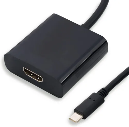 Vista 6 de SatelliteSale USB tipo C a hembra USB 3.0/VGA/USB-C multipuerto convertidor 5Gbps 1080p PVC negro
