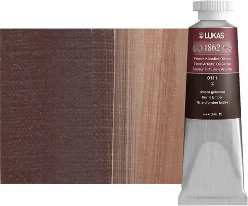 Vista 144 de Lukas 1862 Pintura al Óleo para Artistas Profesionales - Colores Tierra Amarillentos, 37 mL - Juego de 4 - Destacada Resistencia a la Luz, Sin